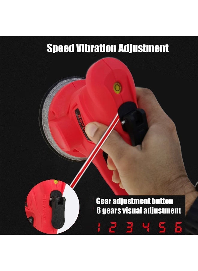 BOYUAN 21V CordlessBOYUAN 21V Cordless Tile Vibrator with 6 Speed Vibration Adjustment, Dual Battery Electric Tile Vibrator, Strong Suction Cup Tile Lifter for Floor Wall Tile Installation with Charger & Carry Case - BY-80-01 Tile Cutter with 6 Speed Vibration Adjustment, Dual Battery Electric Tile Vibrator, Strong Suction Cup Tile Lifter for Floor Wall Tile Installation with Charger & Carry Case - BY-80-01 - Image 2